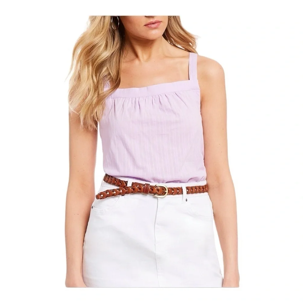 Chain Link Woven, Genuine Leather Belt, size S/M